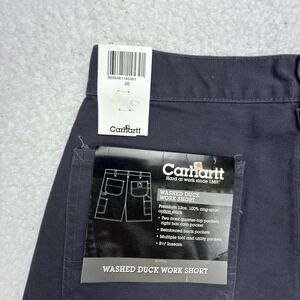 Carhartt Washed‎ Duck Work Shorts Mens 30 B25 PTB Petrol Blue NWT NOS